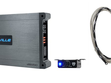 Rockville DBM50 4000 Watt 980w RMS 5 Channel Marine Boat Amplifier+Mic+Amp Kit Online now