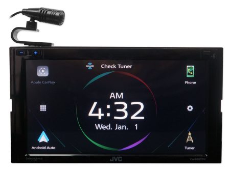 JVC KW-M865BW 6.8  Digital Media Car Monitor Receiver w Wireless Android CarPlay For Discount