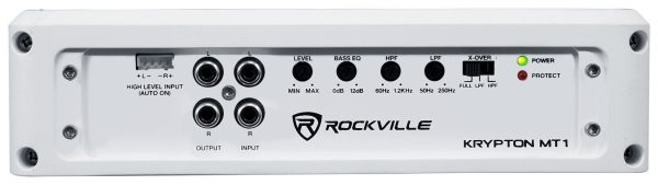 Rockville KRYPTON MT1 1600w 2 Channel Marine Boat Amplifier w Volt Meter Sale