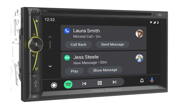 Power Acoustik CPAA-70D 2-Din 7  DVD Carplay Android Bluetooth USB Car Receiver Cheap