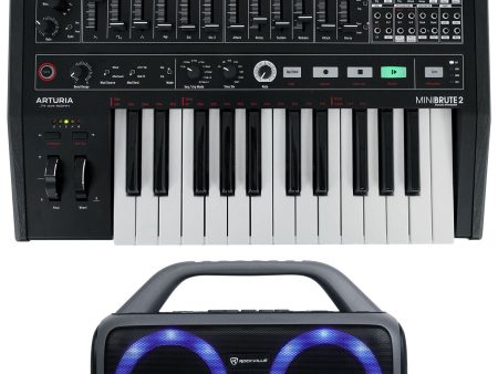 Arturia Minibrute 2 NOIR USB MIDI Analog Synthesizer Monosynth+Bluetooth Speaker Hot on Sale