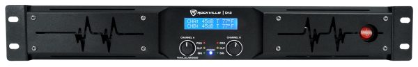 Rockville D12 5000w Peak 1400w RMS 2 Channel Power Amplifier Pro DJ Amp+Cables Discount