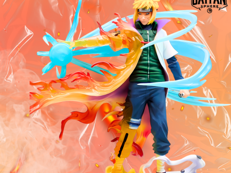 Naruto Anime Figure Lightning Step Namikaze Minato 26cm (10 ) PVC Statue on Sale