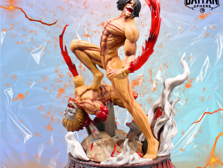 Attack On Titan Anime Figure Colossal Titan Eren Jager 29cm (11 ) PVC Statue For Discount